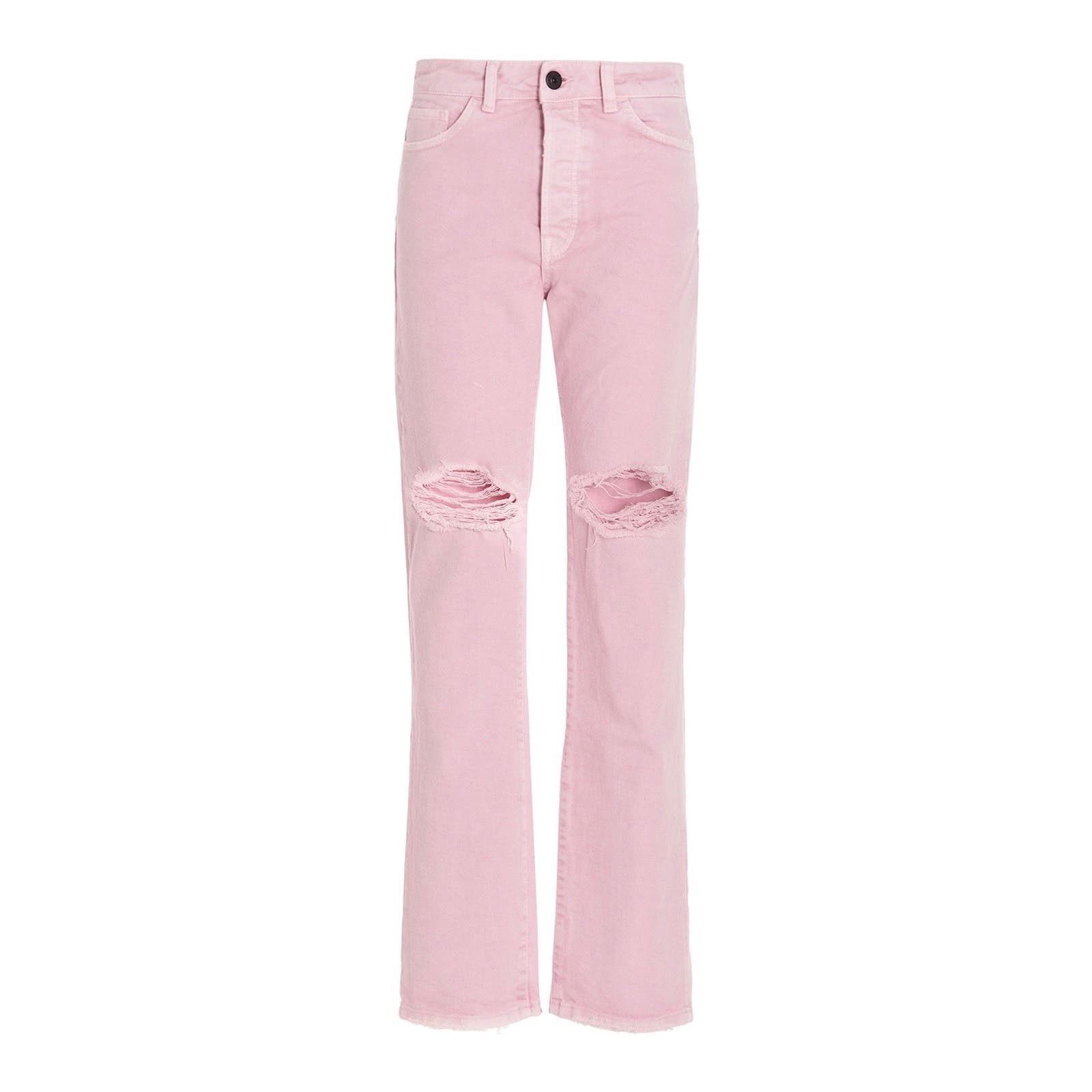image of 3X1 Pastel Pink Sabina Distressed Denim Jeans - 26W - Nwt, Women's