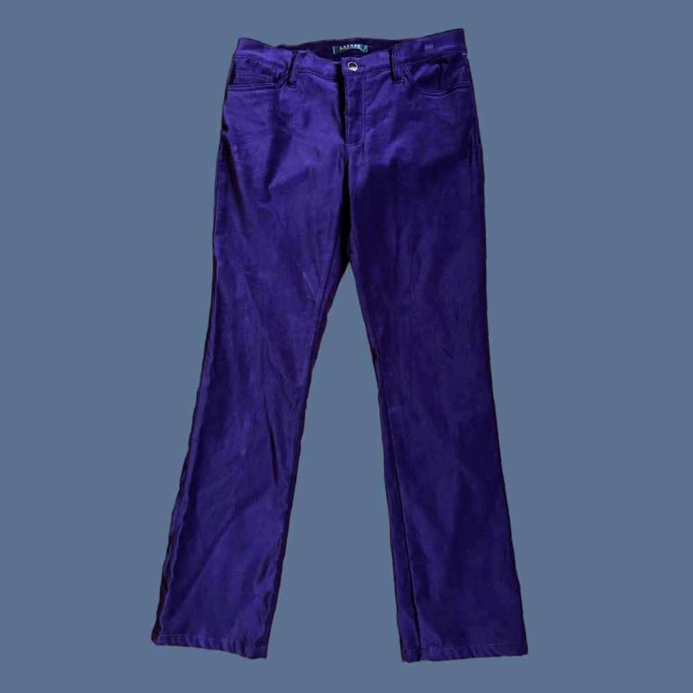 Ralph Lauren Lauren Ralph Lauren Velvet Pants Chino Women's 6P Petite Plum Purple Pants Chino Velvet Women’s 6P Purple Bohemian Preppy Style Size 28" / US 6 / IT 42 - 1 Thumbnail