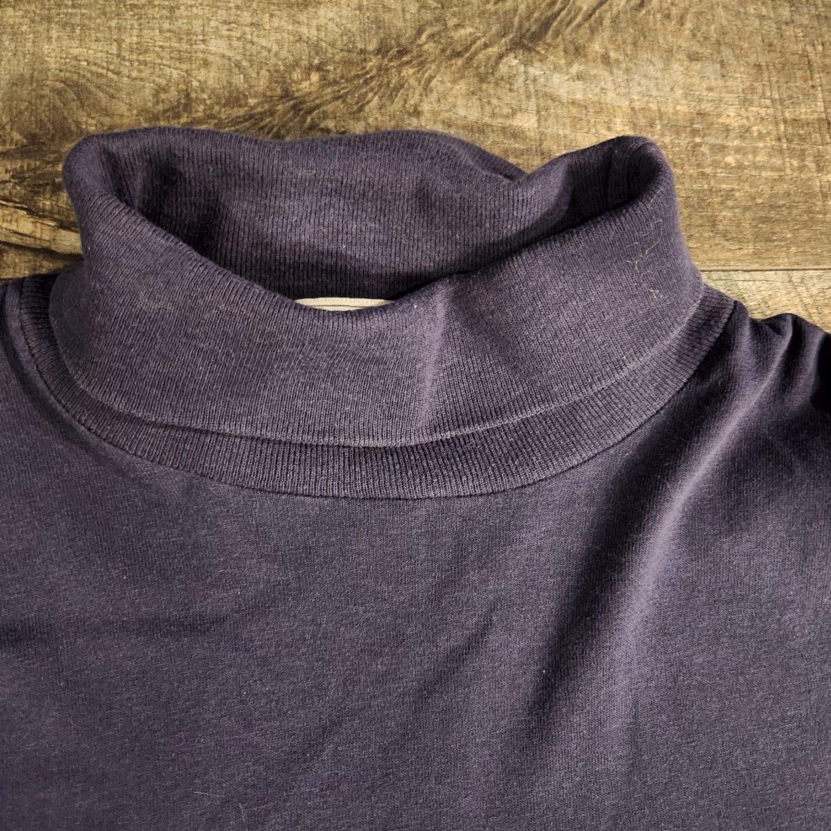Vintage VINTAGE Mr. J Shop Jacobsons Turtleneck Sweatshirt Mens Large Navy Cotton USA Mens Sweater Pullover 80s KnIT / Navy, Blue, 80s, USA Size US L / EU 52-54 / 3 - 3 Thumbnail