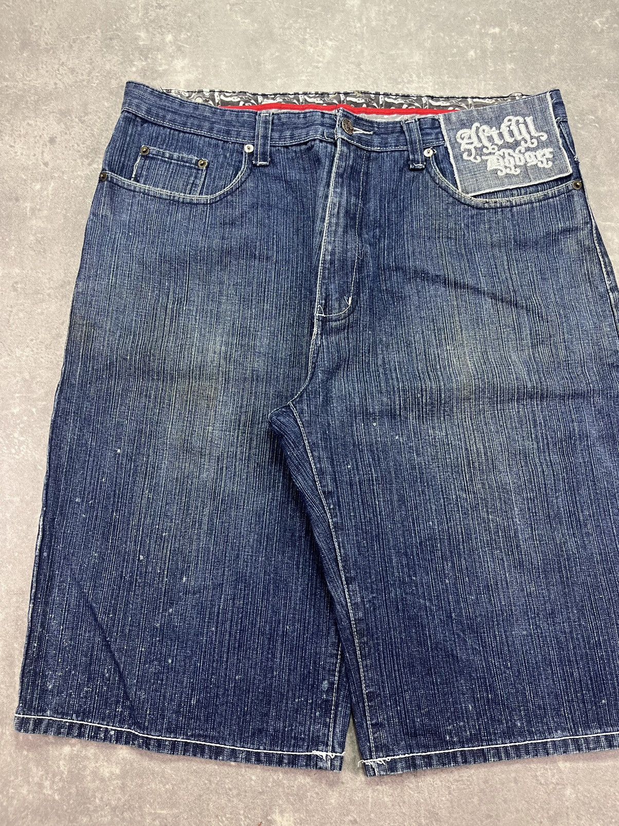 Artful Dodger Artful Dodger Paint Splattered Big Pockets Baggy Jorts Short Size US 36 / EU 52 - 3 Thumbnail