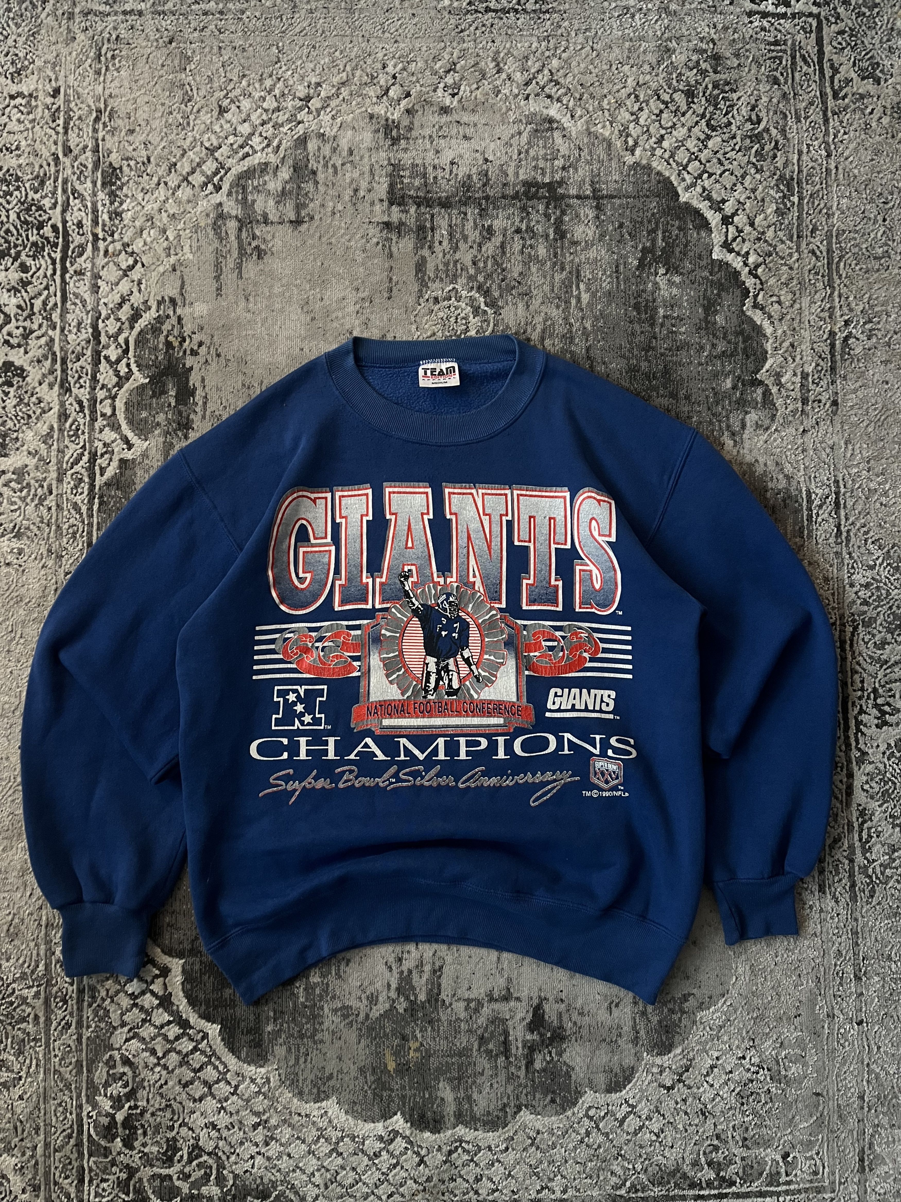 Vintage Giants NFL Vintage 1990 Sweatshirt Size US M / EU 48-50 / 2 - 2 Thumbnail