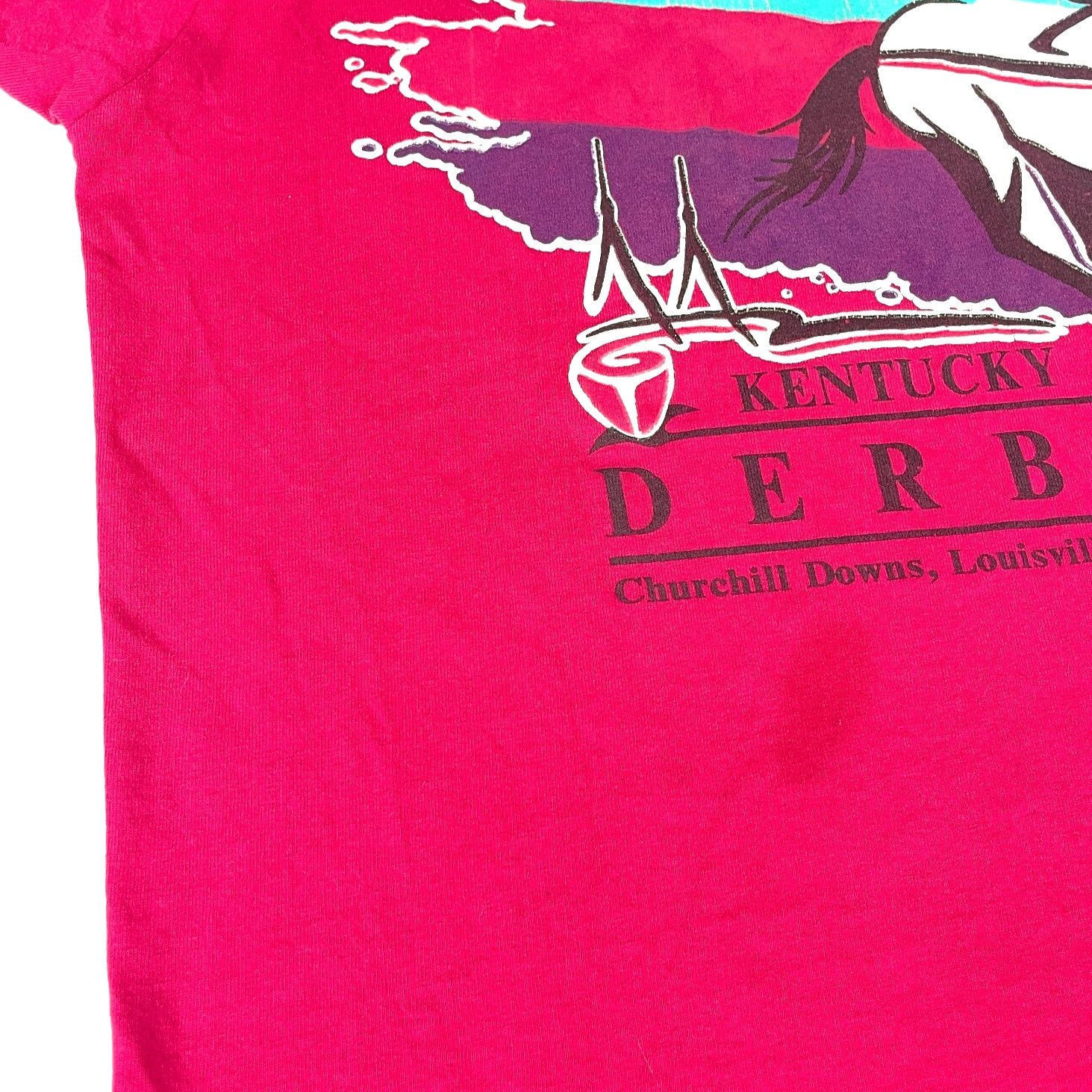 Other Kentucky Derby 1993 Vtg Mens T-Shirt size Large 119 Louisvil Size US L / EU 52-54 / 3 - 8 Thumbnail