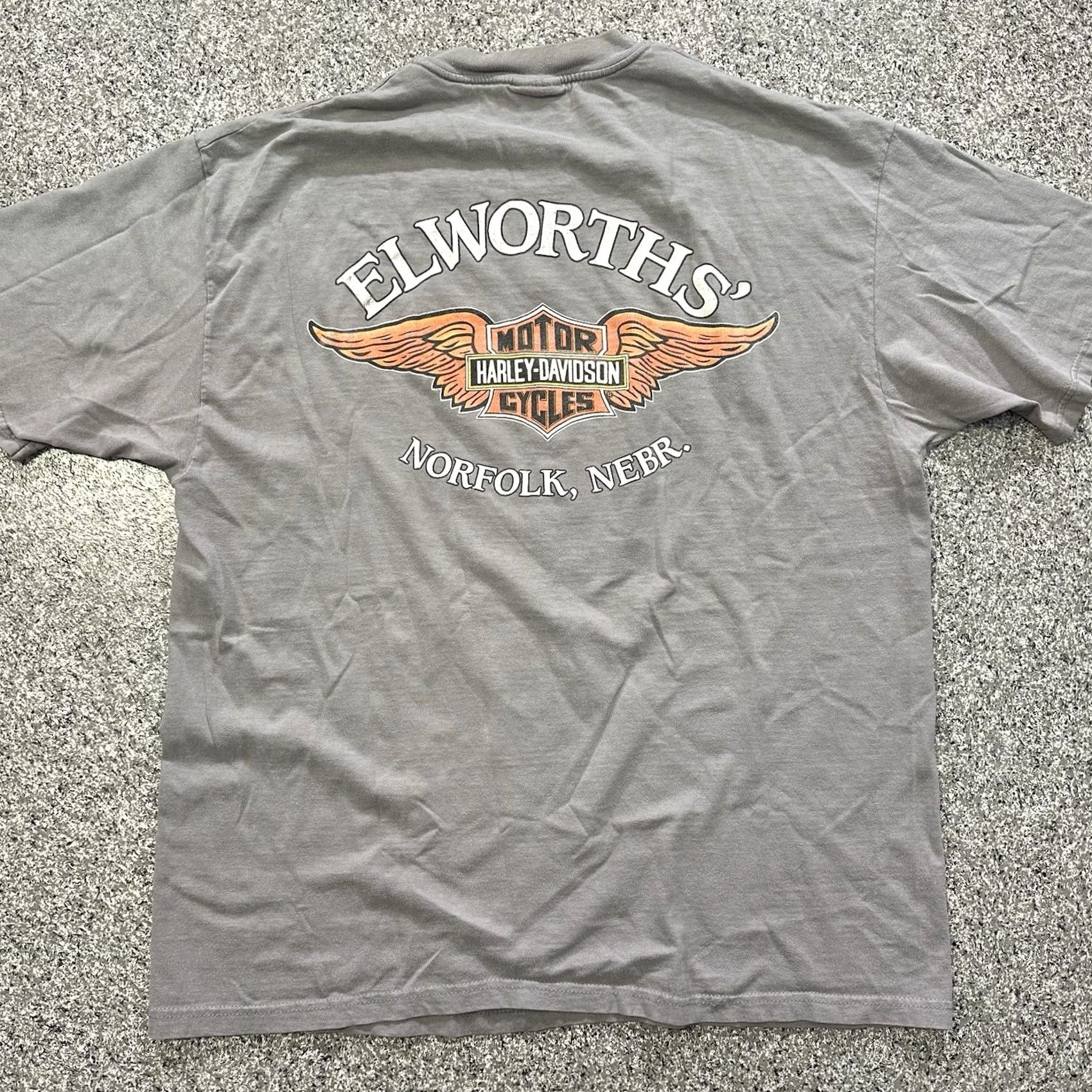 Harley Davidson VINTAGE Harley-Davidson Shirt Mens XL Gray Cotton Graphic Print Short Sleeve Crew Neck 2000s Biker Motorcycle Size US XL / EU 56 / 4 - 4 Thumbnail