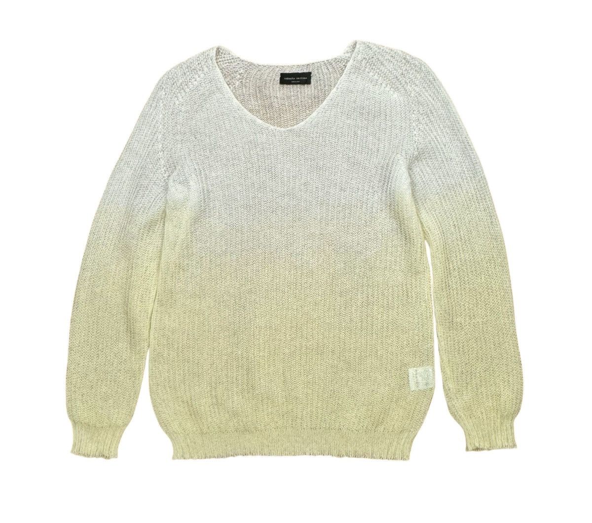 Roberto Collina Roberto Collina Transparent Gradient Sweater Wool-Mohair Size M / US 6-8 / IT 42-44 - 8 Thumbnail
