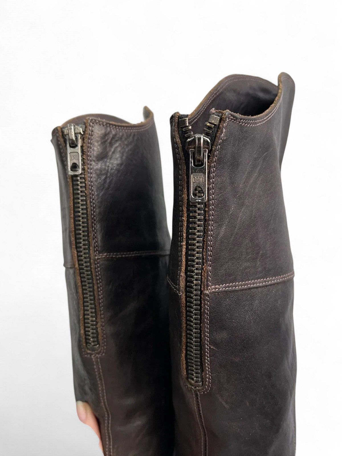 A.S.98 A.S. 98 Brown Leather Boots moto high Vintage Riding Style Size US 8 / IT 38 - 10 Thumbnail