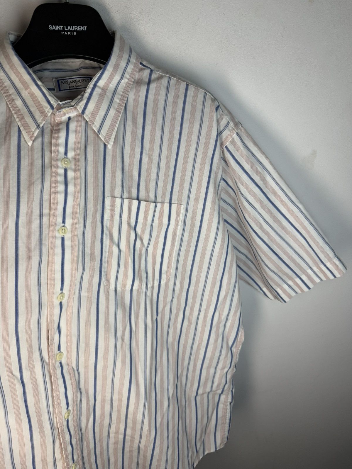 Yves Saint Laurent Super Soft YSL Shirt Summer 90s w/ Logo Size US XL / EU 56 / 4 - 16 Thumbnail