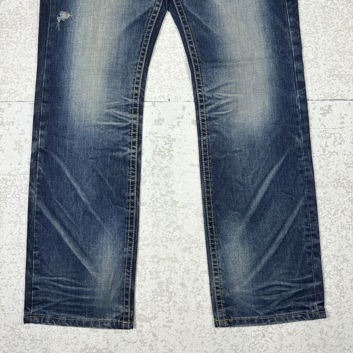 If Six Was Nine Skull - Lolita Washed Hippie Blue Jeans Size US 32 / EU 48 - 4 Thumbnail
