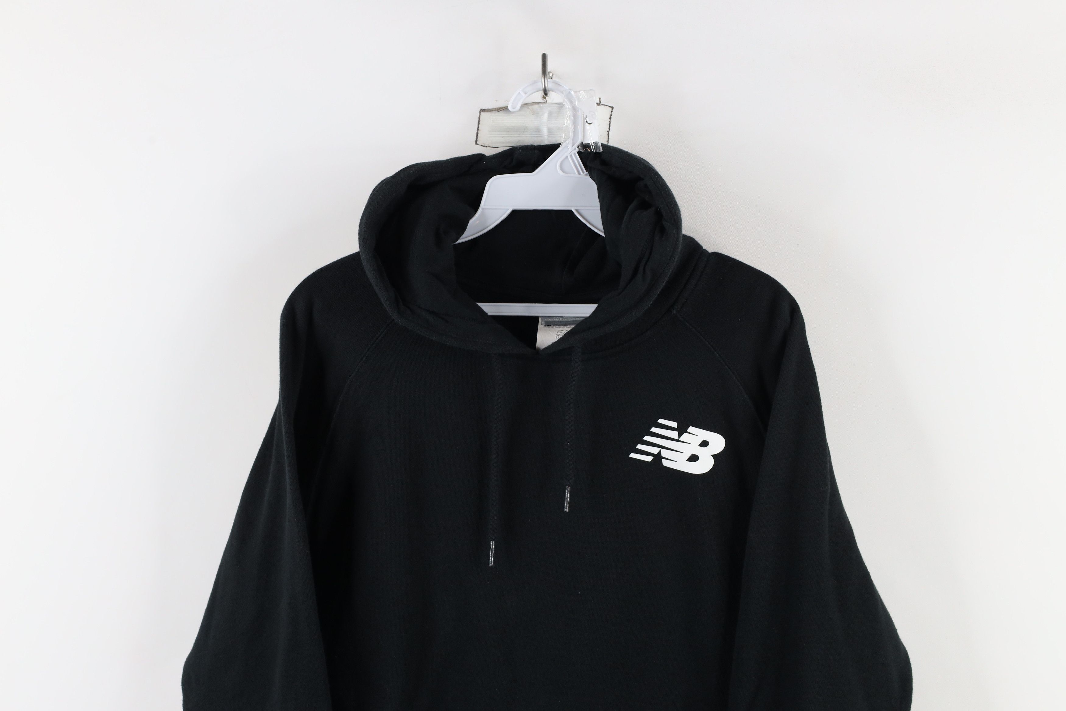 New Balance × Vintage Vintage Y2K New Balance Monogram Hoodie Sweatshirt Black Size M / US 6-8 / IT 42-44 - 2 Thumbnail