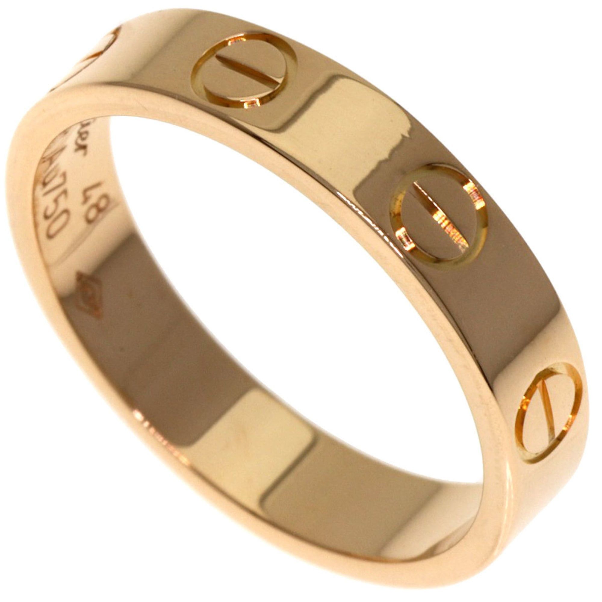 Cartier Cartier Mini Love Ring #48 18K Pink Gold Women's Size ONE SIZE - 1 Thumbnail