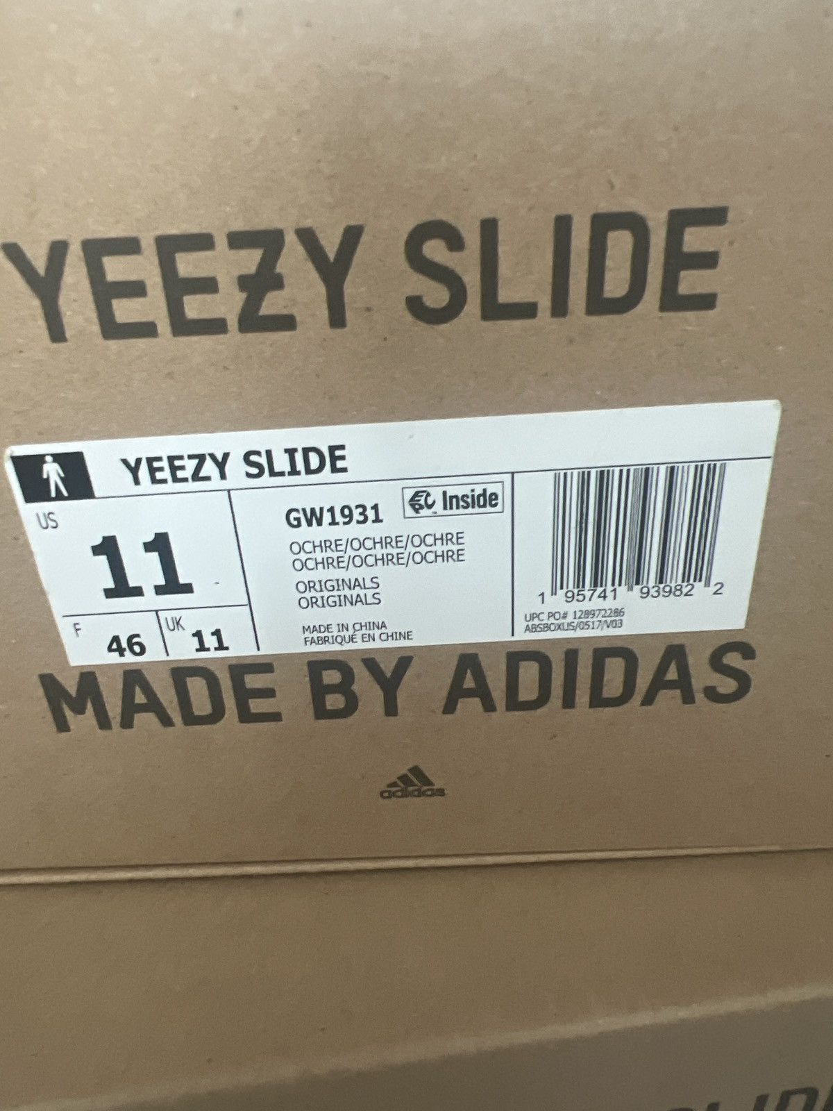 Adidas Adidas yeezy slides ochre Size US 11 / EU 44 - 9 Thumbnail