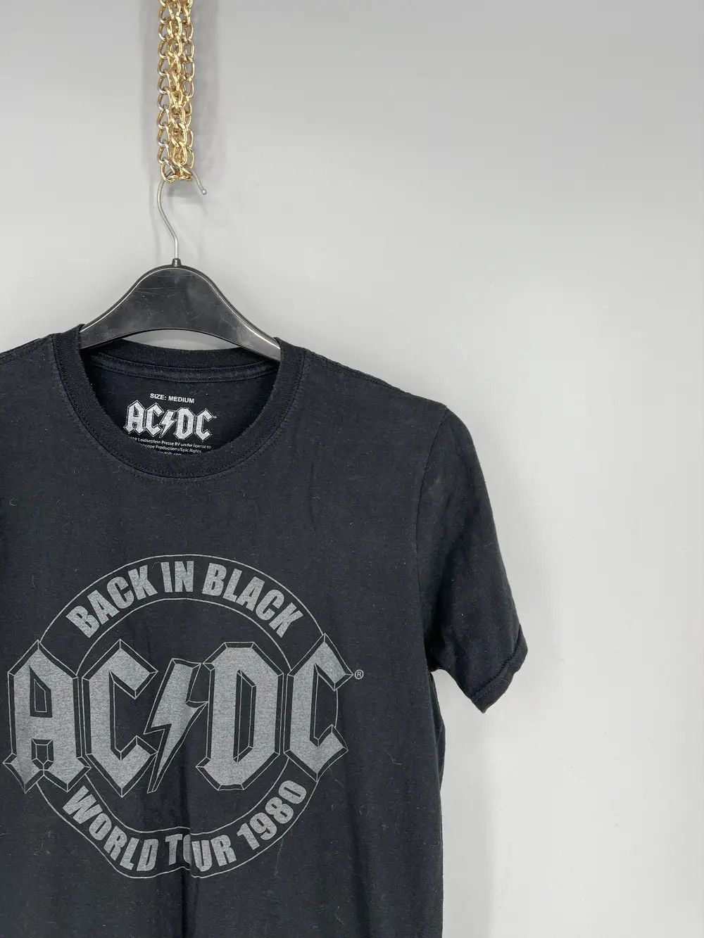 Band Tees × Vintage Vintage Y2K ACDC "Back in Black" T-Shirt Rock Band Size XL Size US XL / EU 56 / 4 - 6 Thumbnail