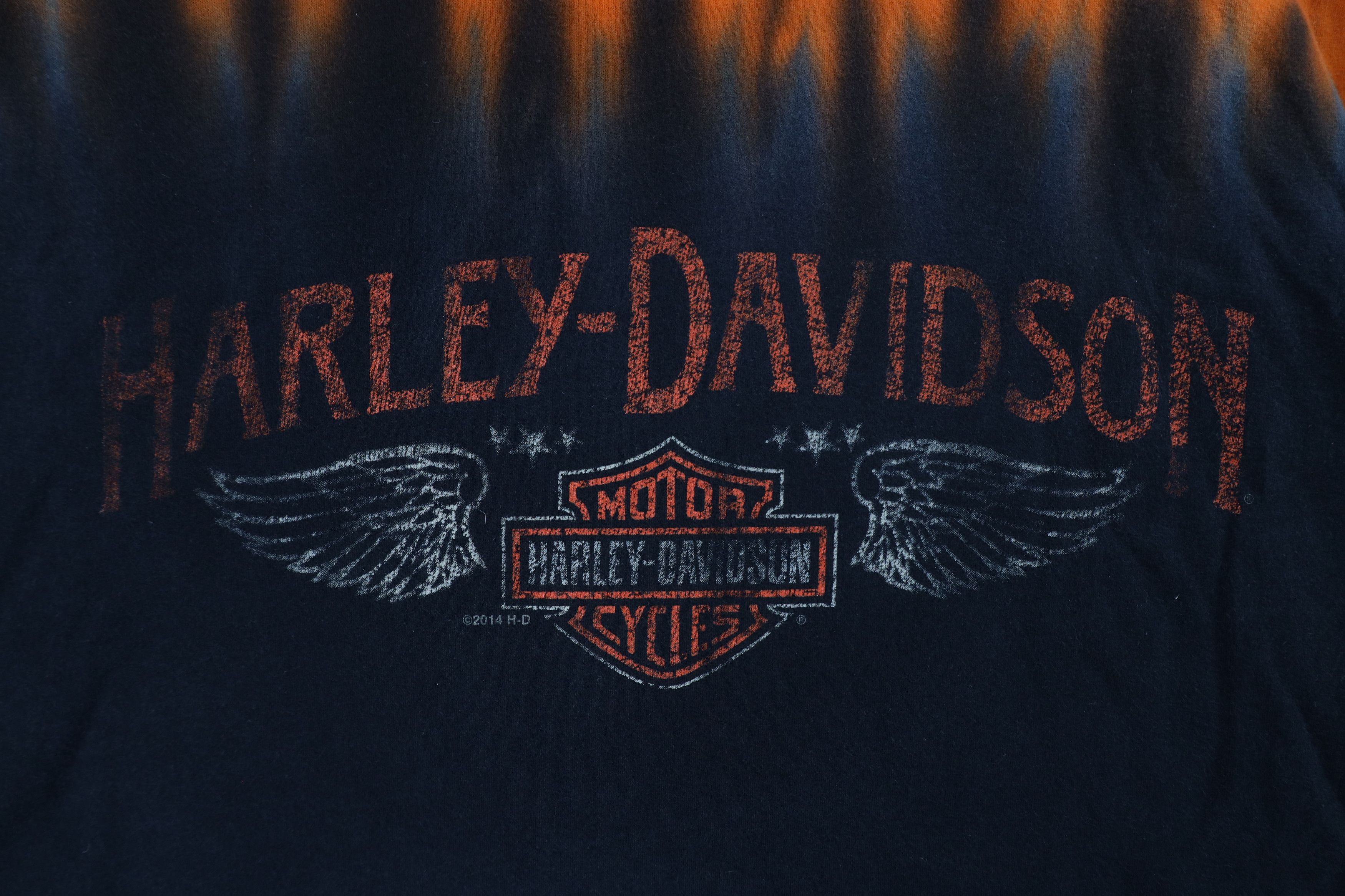 Harley Davidson × Vintage Vintage Y2K Harley Davidson Wash Eagle Long Sleeve T-Shirt Size US XXL / EU 58 / 5 - 4 Thumbnail
