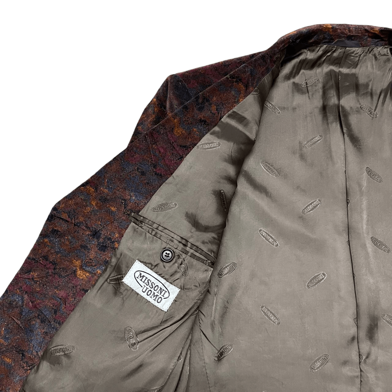 Missoni Vintage Missoni Uomo Printed Blazer Coat Size US M / EU 48-50 / 2 - 7 Thumbnail