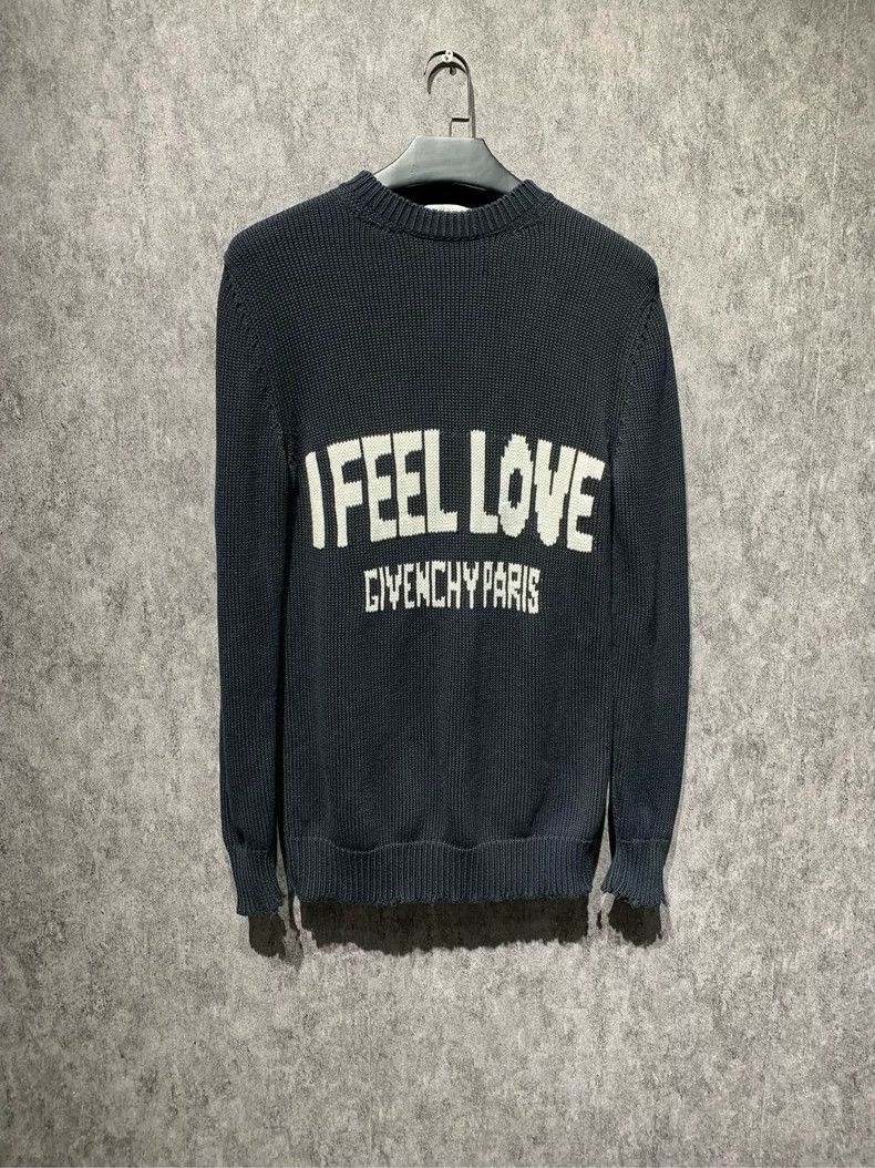 Givenchy Black Destroyed Knit Sweater 2506-Nextarrow