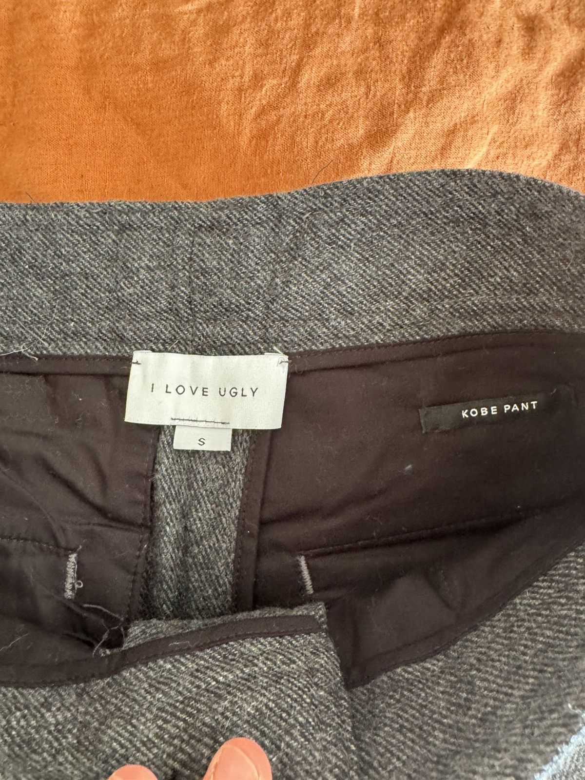 I Love Ugly I Love Ugly "Slim Kobe" Wool Blend Trousers Size US 27 - 7 Thumbnail
