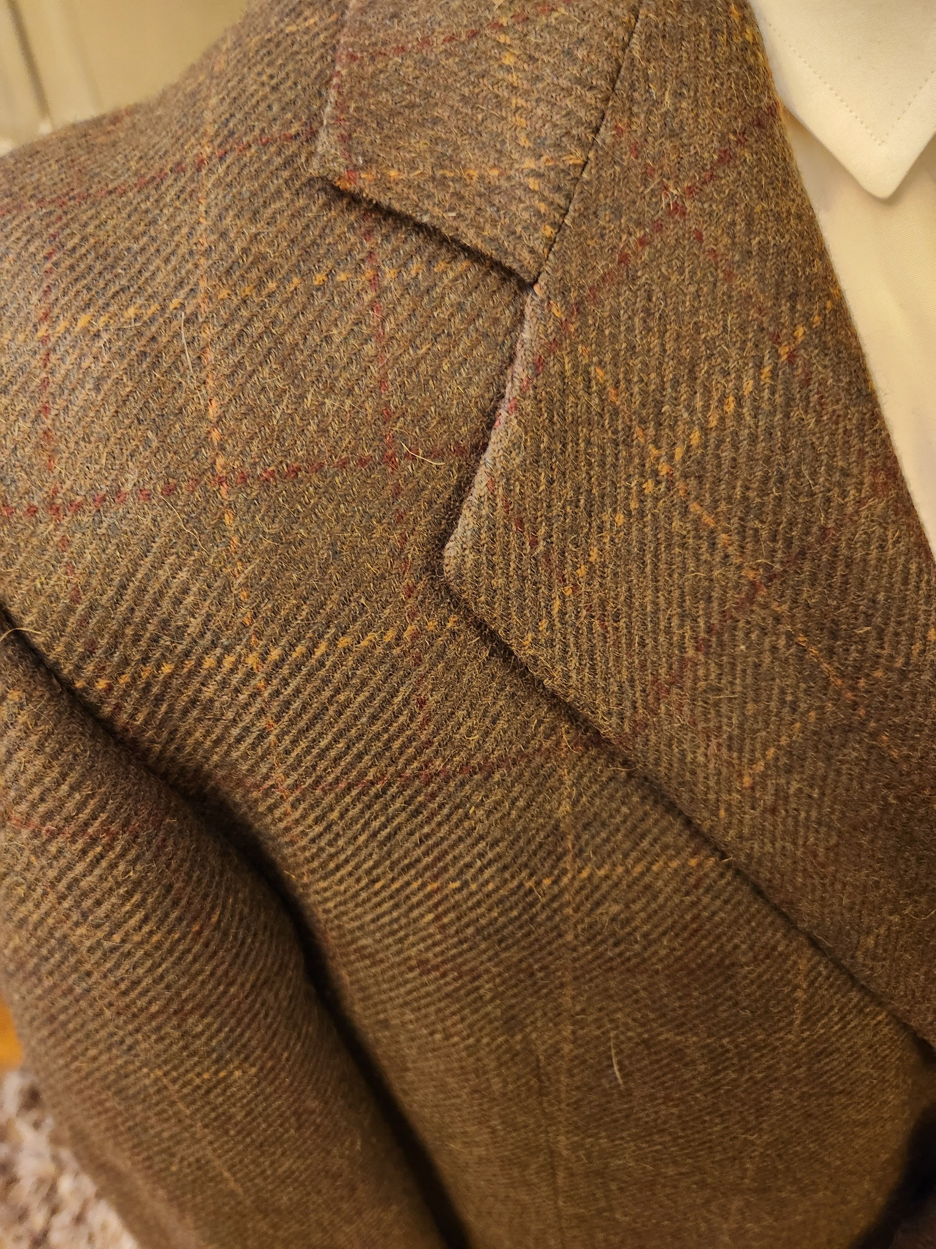 Other Men's Old School Bespoke Tweed Blazer Size 42R - 3 Thumbnail