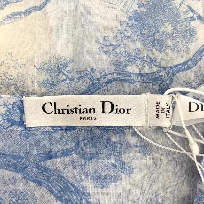 Dior Dior 22 blue animal jungle print cotton single-breasted lo Size XS / US 0-2 / IT 36-38 - 6 Thumbnail
