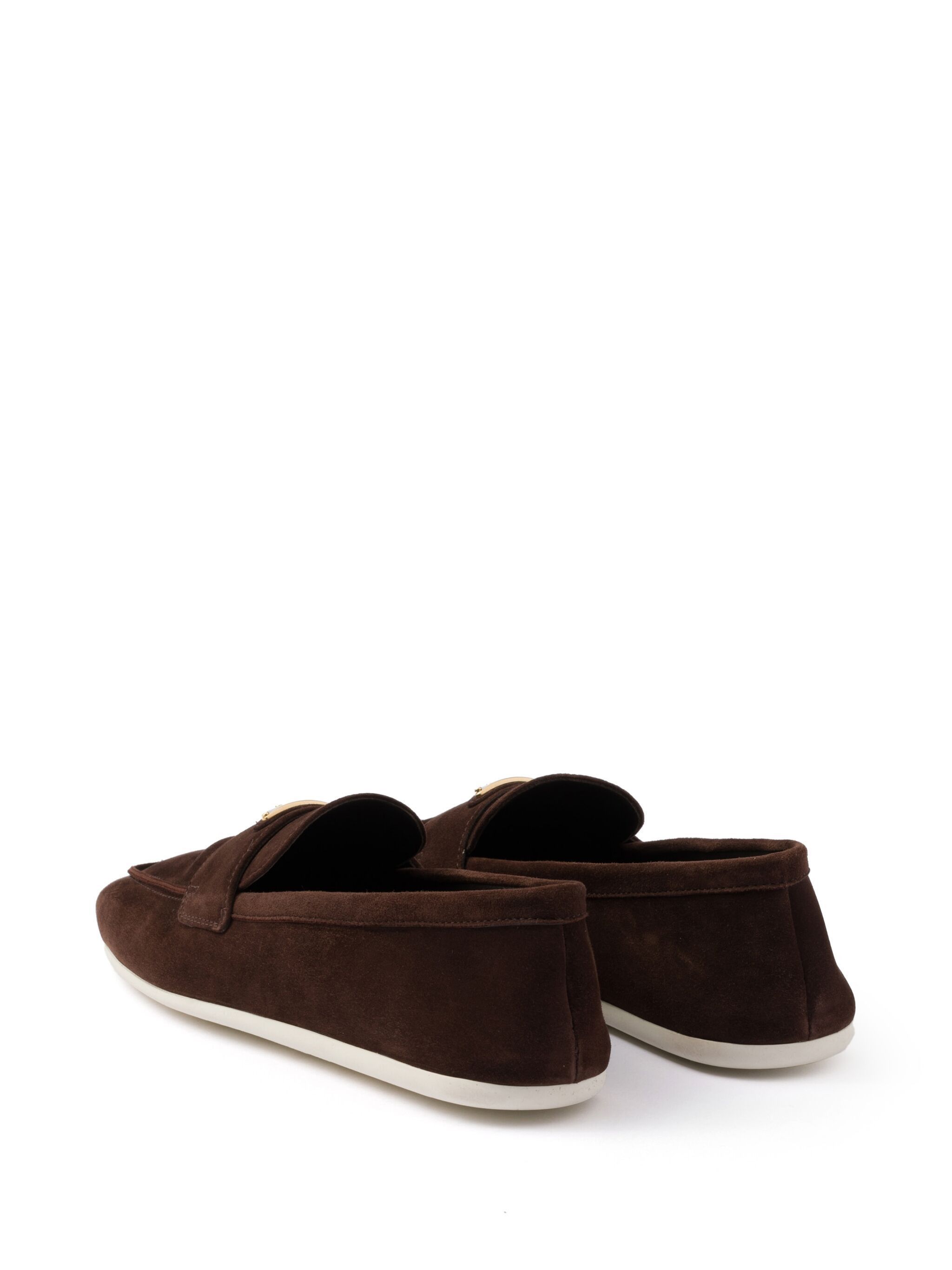 Prada o1w1db11124 Suede Loafers in Dark Brown Size US 8 / IT 38 - 4 Thumbnail