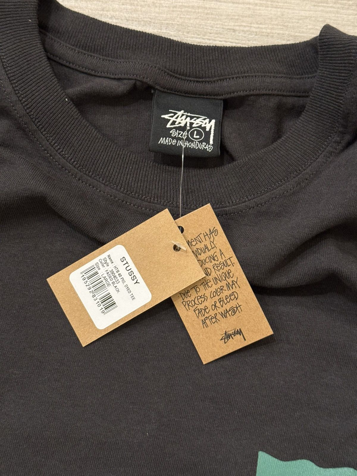 Stussy Stussy Heal The Bay 40 Pigment Dyed Faded Black Tee Sz Large Size US L / EU 52-54 / 3 - 3 Thumbnail