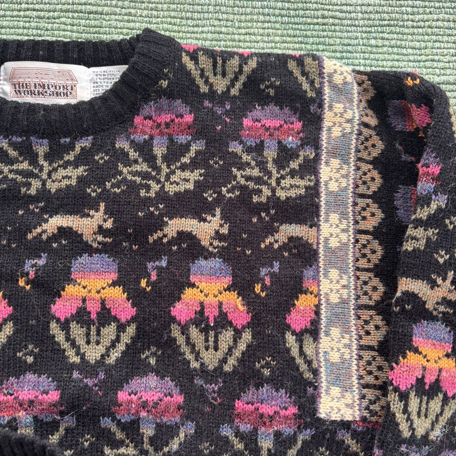 Vintage Vintage The Import Workshop Knit Wool Pattern Sweater Sz L Size L / US 10 / IT 46 - 7 Thumbnail