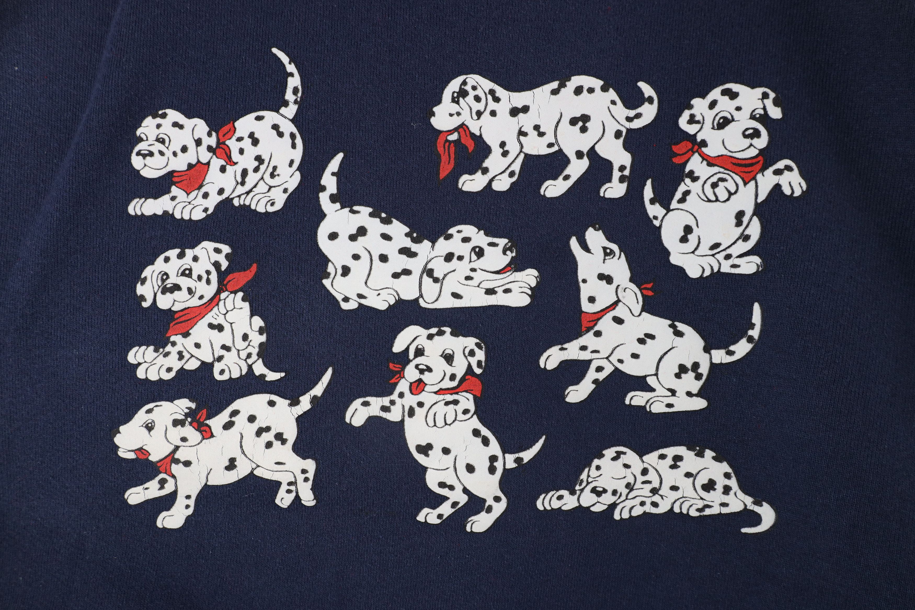 Vintage Vintage 90s Streetwear Dog Puppy Crewneck Sweatshirt Blue Size L / US 10 / IT 46 - 4 Thumbnail