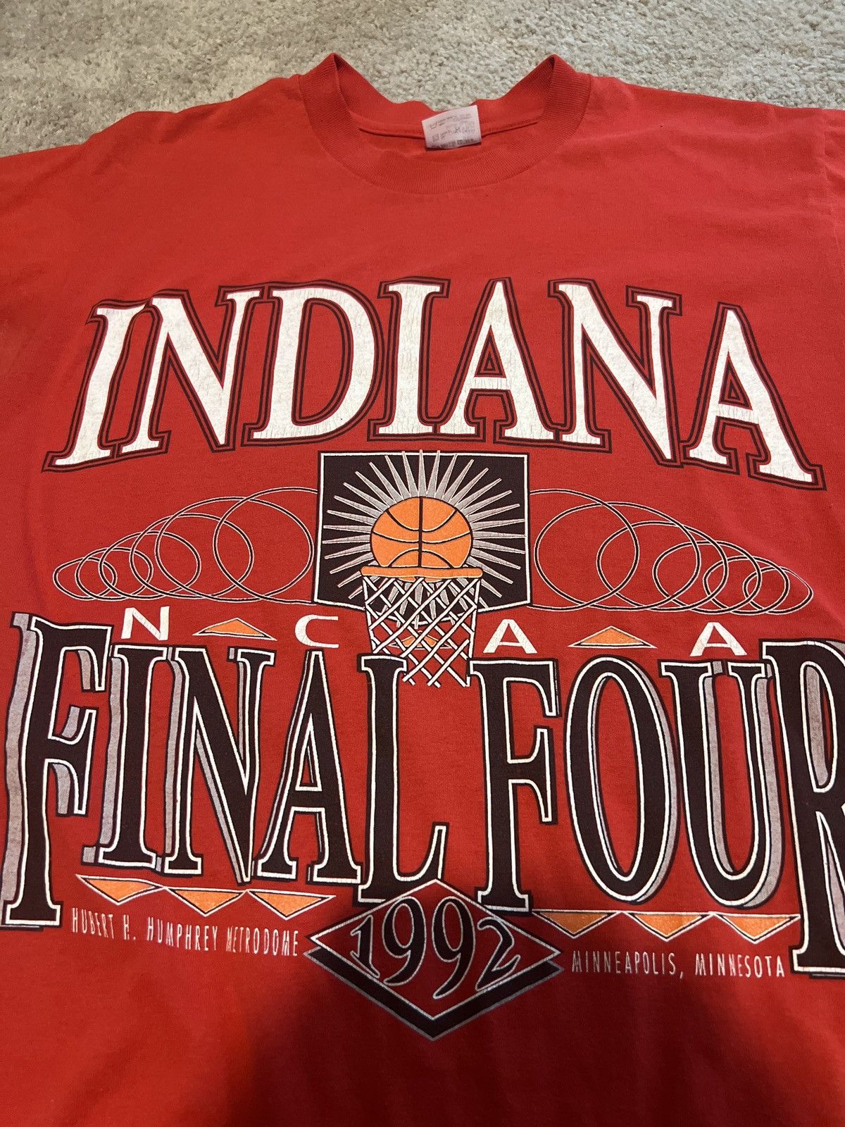 Vintage 1992 Indiana Hoosiers Final 4 Tee Size US L / EU 52-54 / 3 - 2 Thumbnail