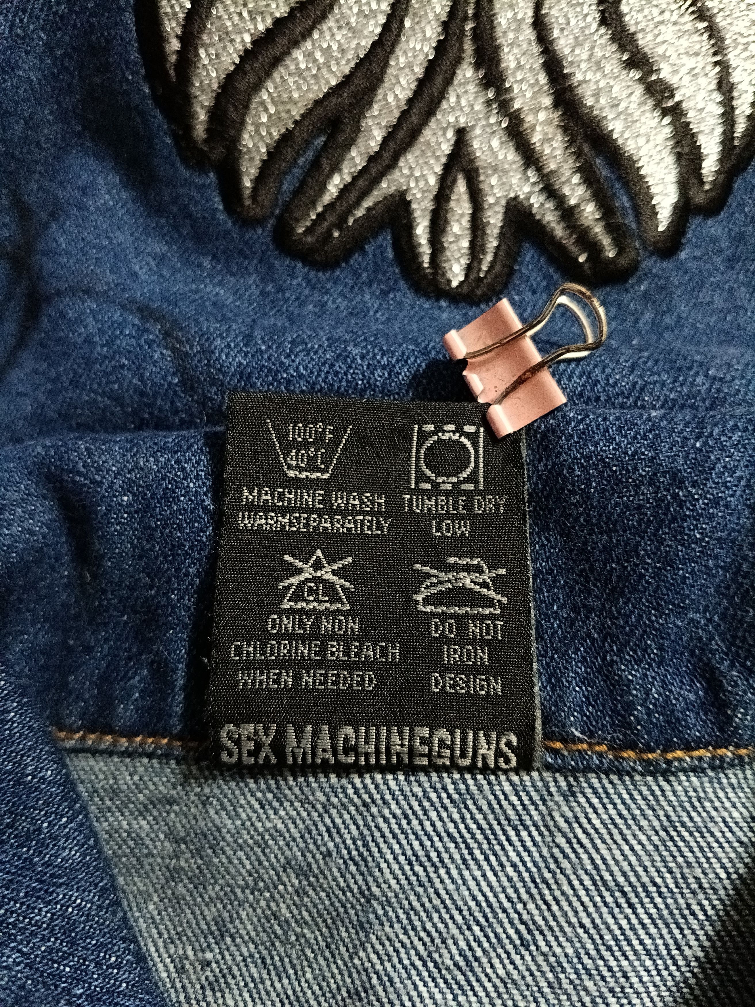 Other Sex MachineGuns Japanese Heavy Metal Fire Denim Jacket Size US M / EU 48-50 / 2 - 8 Thumbnail