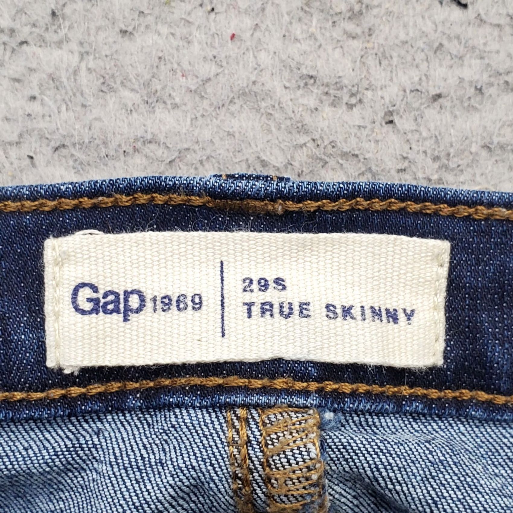 Gap Gap Womens Jeans Skinny 5-Pocket Design Blue Denim Cotton Faded Stretch Size 29 Jeans Adult Womens Size 29" - 7 Thumbnail