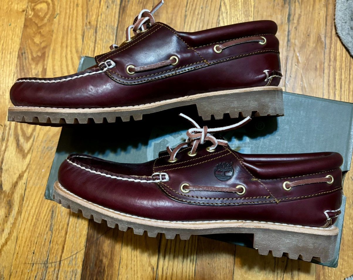 Timberland authentic 3-eye lug boat shoe Timberland authentic 3-eye lug boat shoe