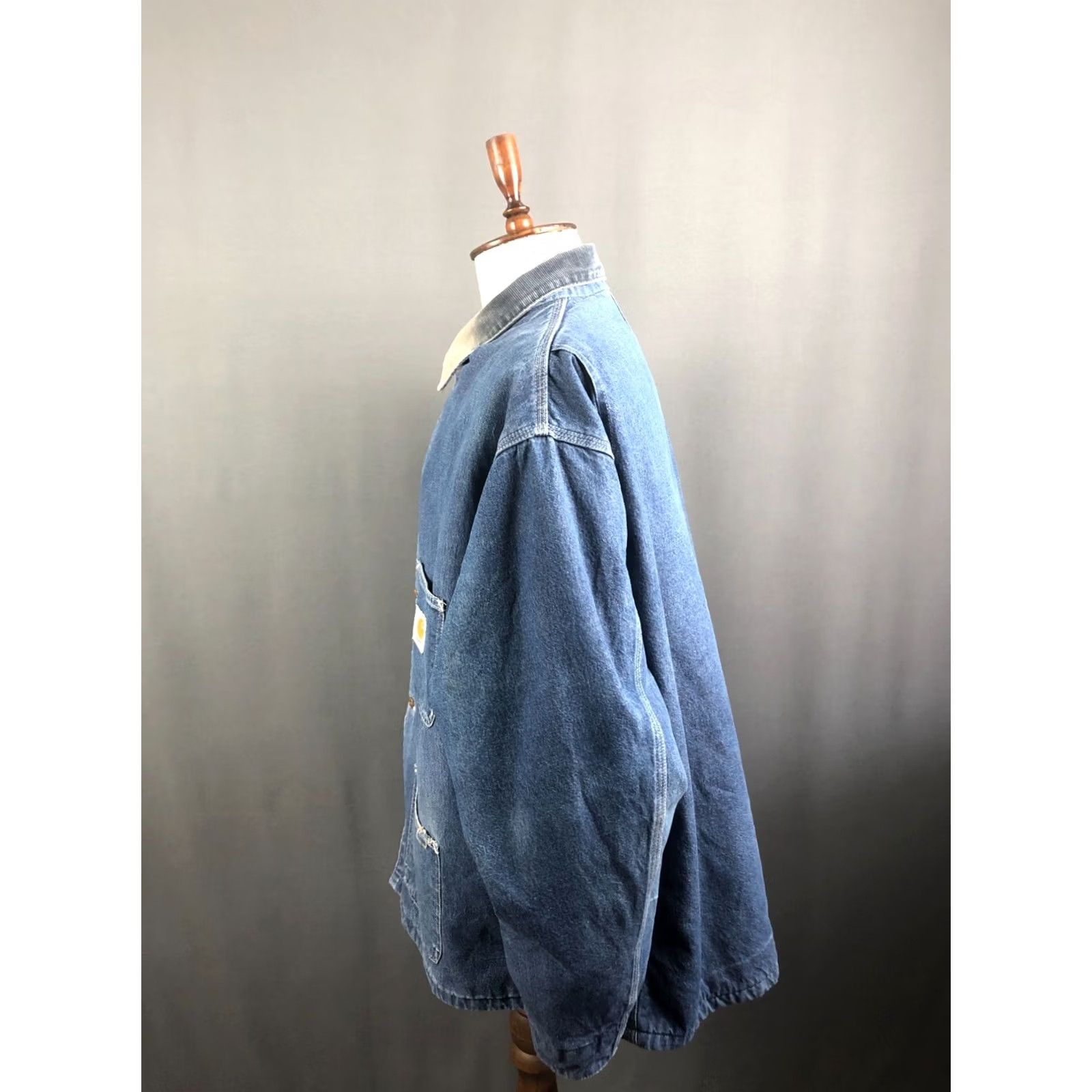 Carhartt VINTAGE Carhartt Jacket Mens One Size Blue Denim Cotton Men Size US M / EU 48-50 / 2 - 2 Thumbnail