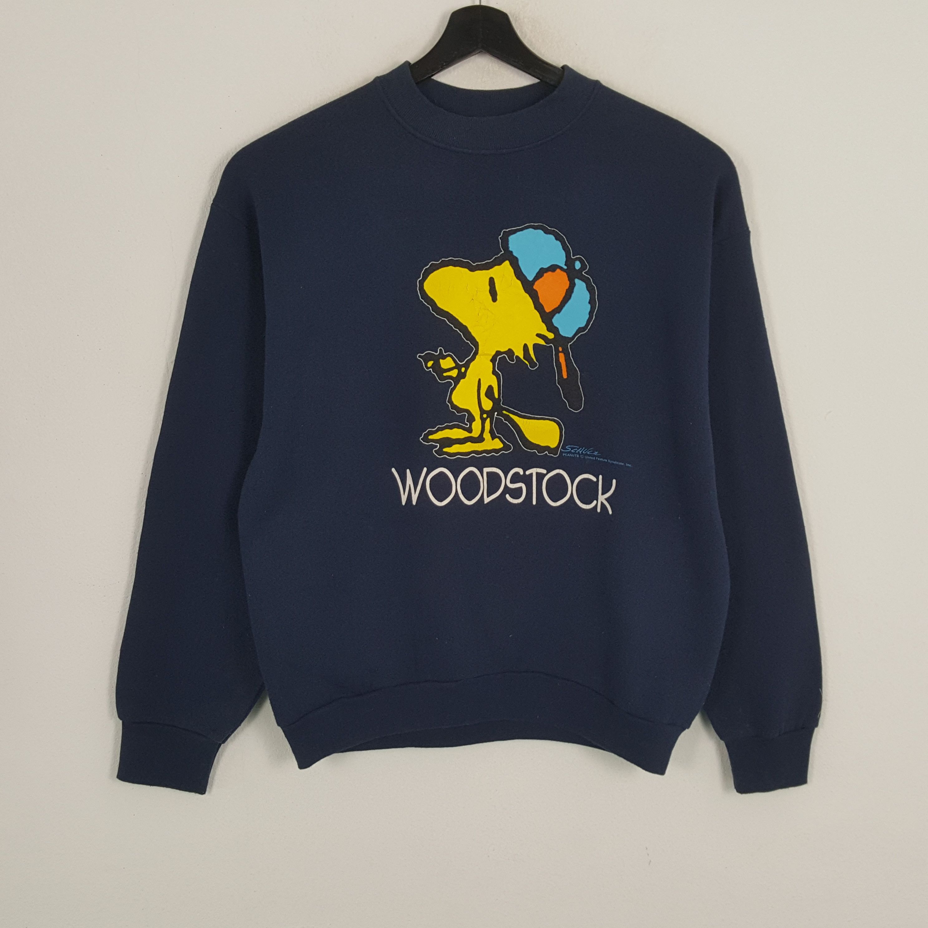 Peanuts × Vintage PEANUTS Woodstock Streetwear Style Vintage Sweatshirt Size US M / EU 48-50 / 2 - 1 Thumbnail