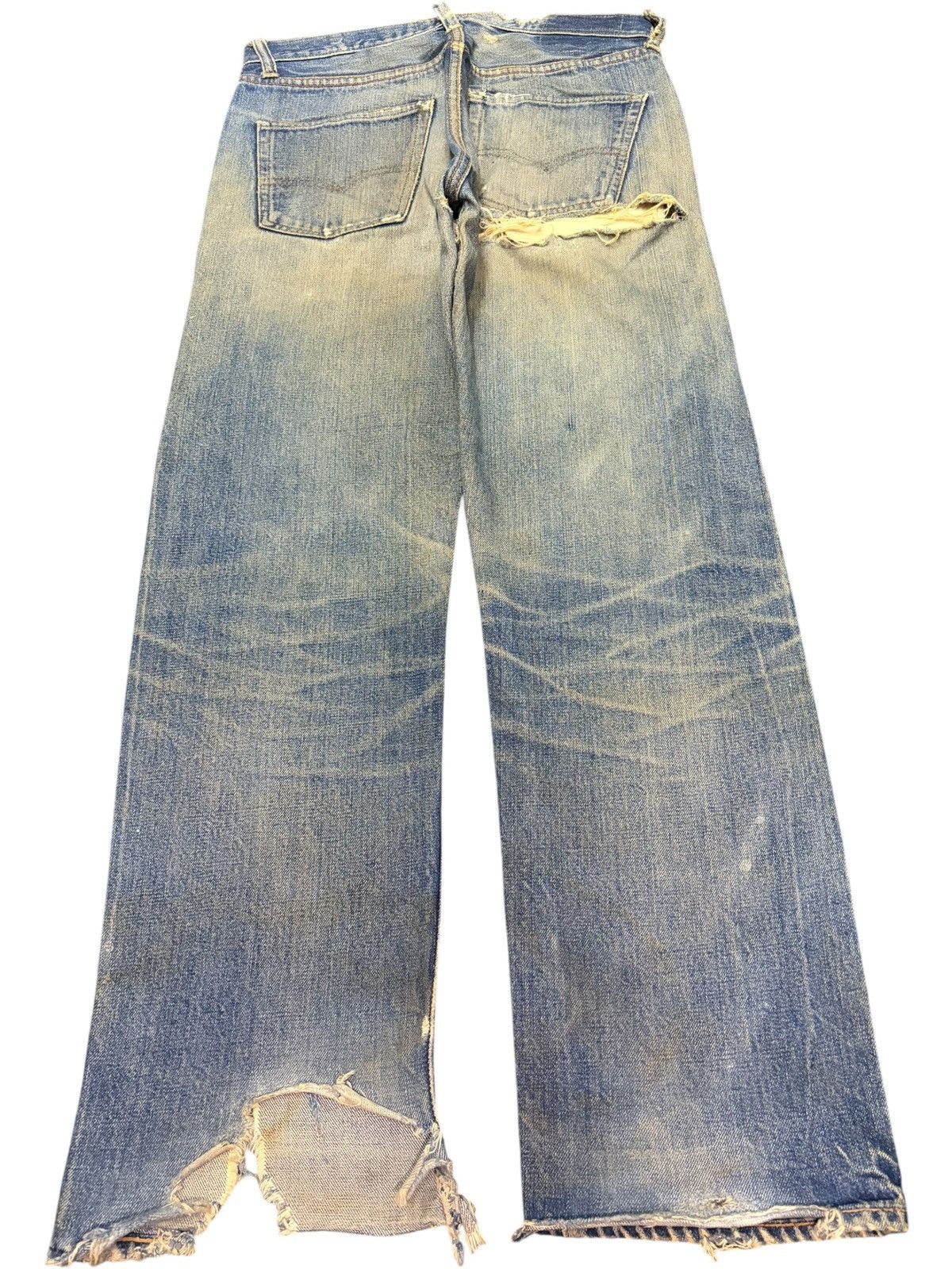 Levi's Vintage 60s Levis 501 Big E Selvedge Jeans Button 6 Size US 30 / EU 46 - 2 Thumbnail