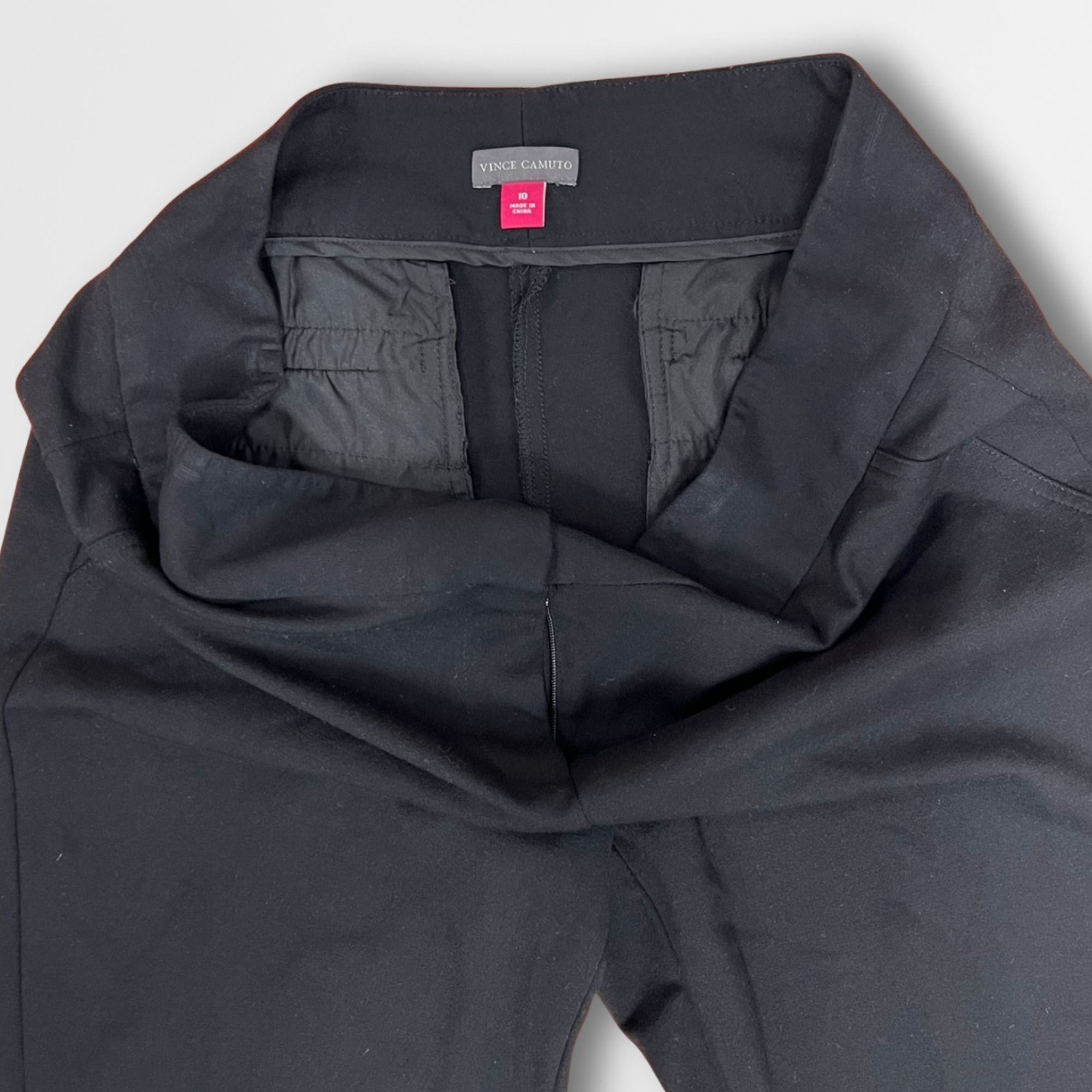 Vince Camuto Vince Camuto Women’s Black Slim Fit Trousers Size 10 Tailore Size 32" / US 10 / IT 46 - 4 Thumbnail