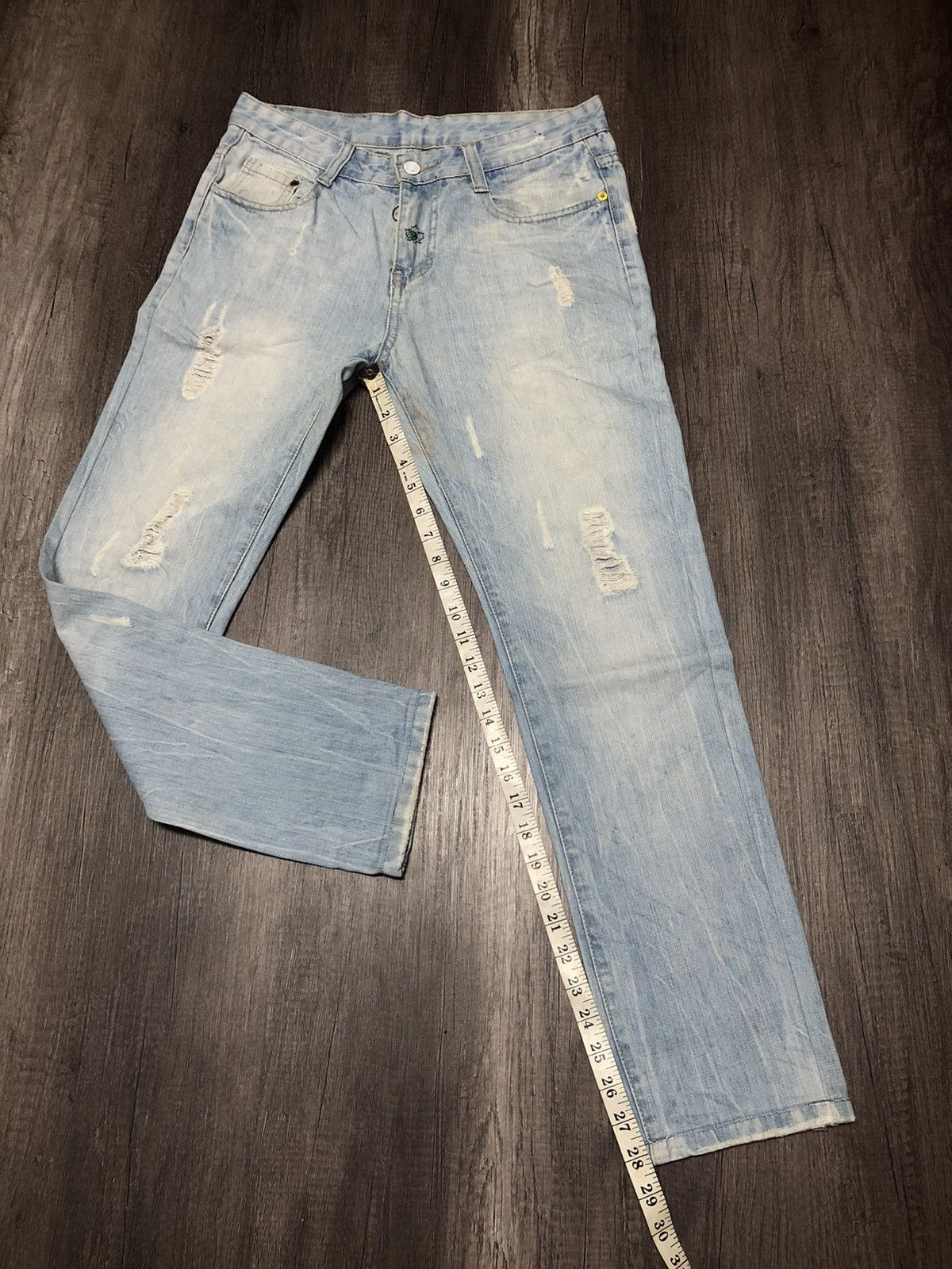 Designer × Dsquared2 × Vintage DSQUARED2 DISTRESSED DENIM JEANS Size US 30 / EU 46 - 2 Thumbnail