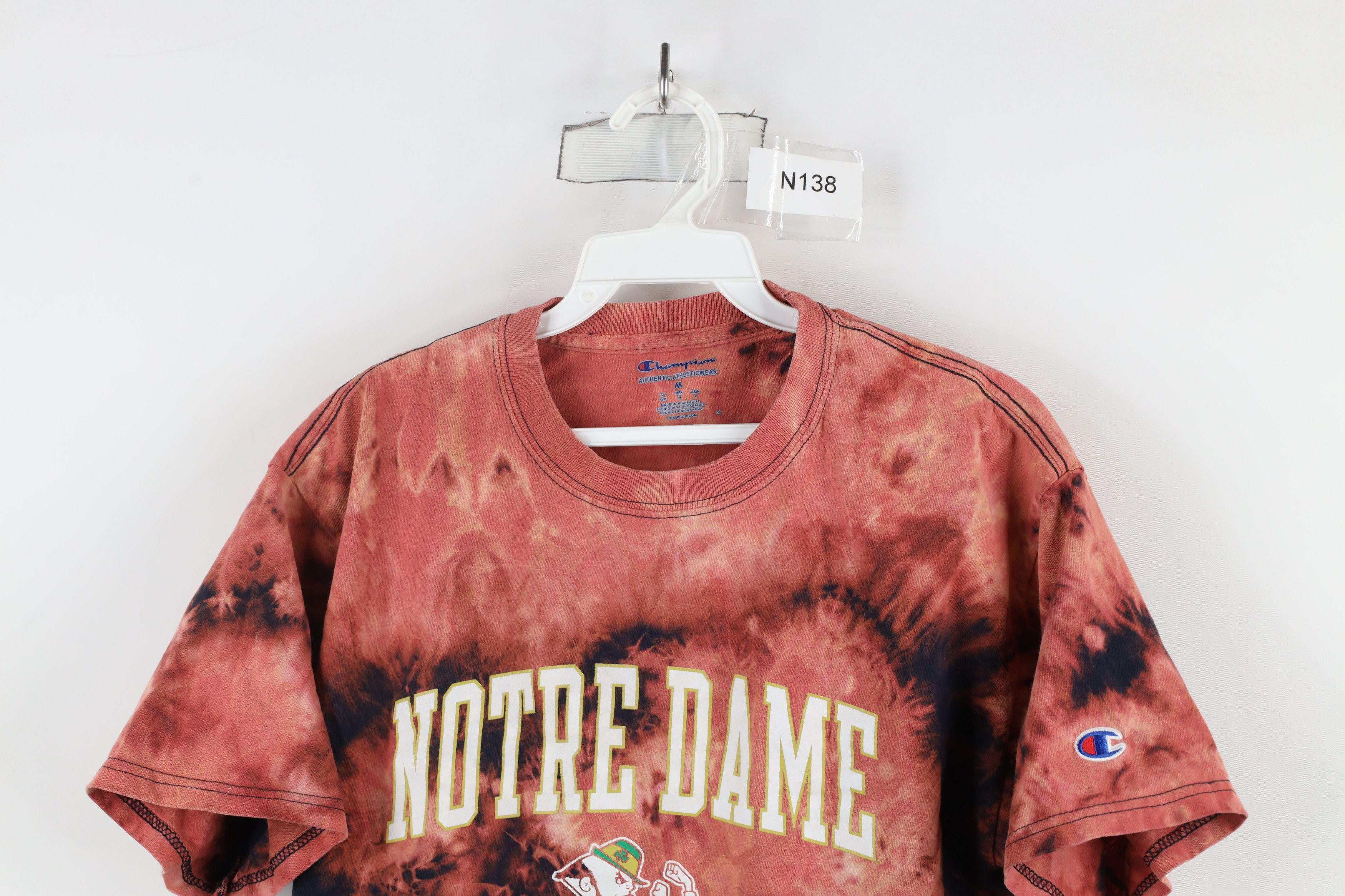 Champion × Vintage Vintage Champion Acid Wash Notre Dame University T-Shirt Size US M / EU 48-50 / 2 - 2 Thumbnail