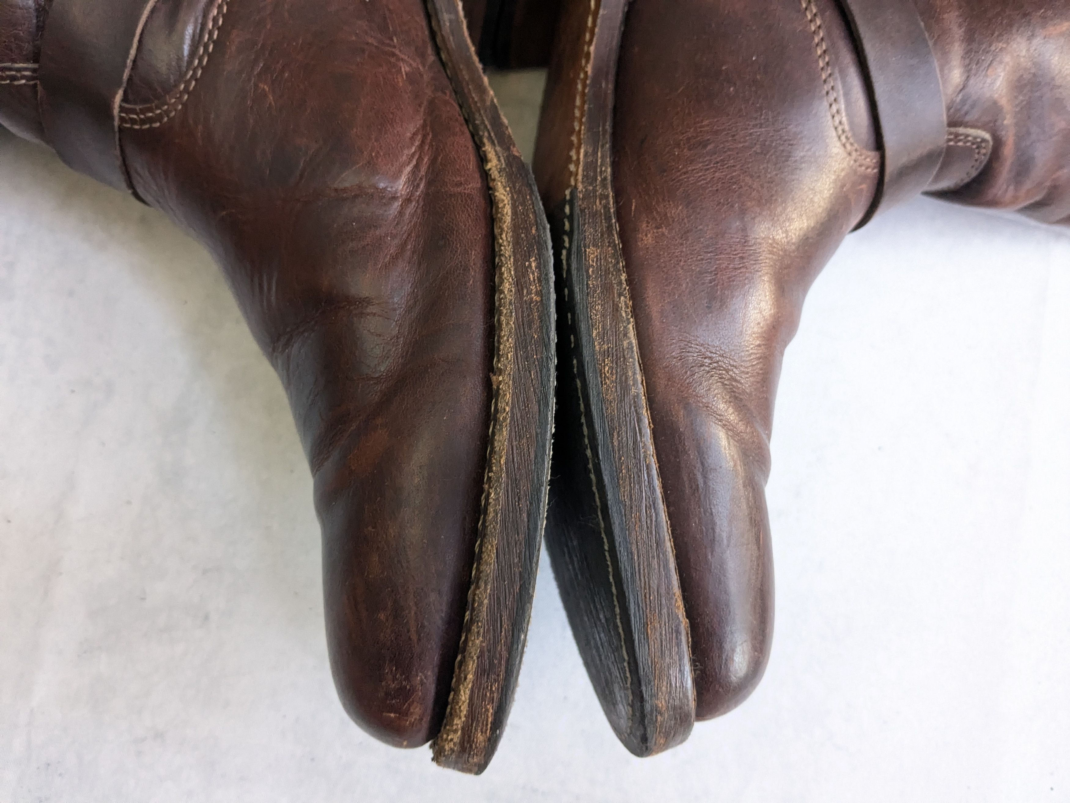 Frye Frye Engineer Boots Brown Leather 9 M Buckle Size US 9 / EU 42 - 11 Thumbnail
