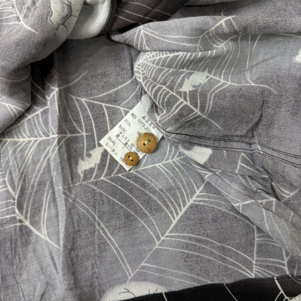Japanese Brand Oniwa soto rayon button shirt hawaiian skeleton Size US L / EU 52-54 / 3 - 6 Thumbnail