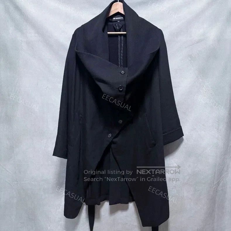 Ann Demeulemeester Black Asymmetric Double. Size US S / EU 44-46 / 1 - 1 Thumbnail