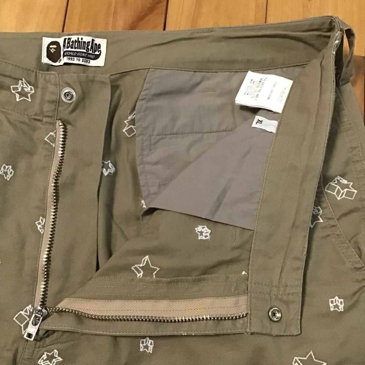Bape × Nigo 💫Glow in the dark💫 BAPE STA embroidery pants NIGO ★size XL Size US 36 / EU 52 - 7 Thumbnail