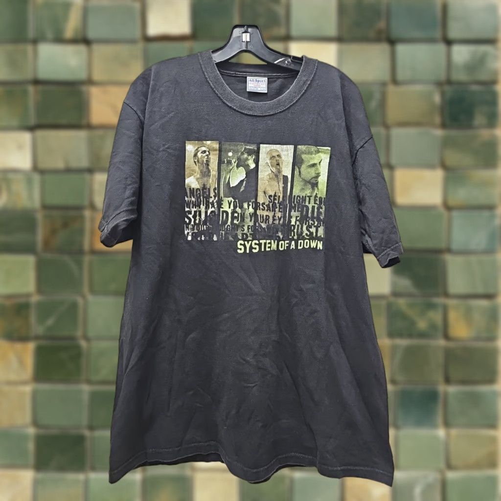 Vintage VINTAGE 90s All Sport System Of A Down Promo Shirt XL Mens Black 90s Fans Size US XL / EU 56 / 4 - 1 Thumbnail