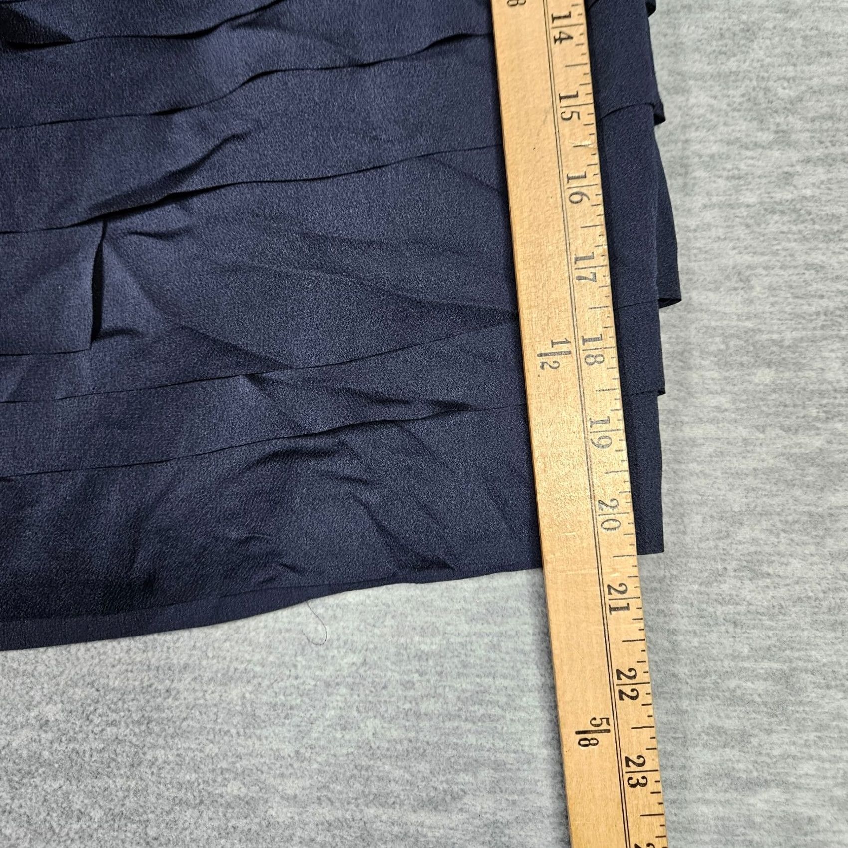 Banana Republic Banana Republic Women's Blue A-Line Skirt Size 8 Ruffle Tiered Casual All Seasons Lined NEW Size 30" / US 8 / IT 44 - 6 Thumbnail
