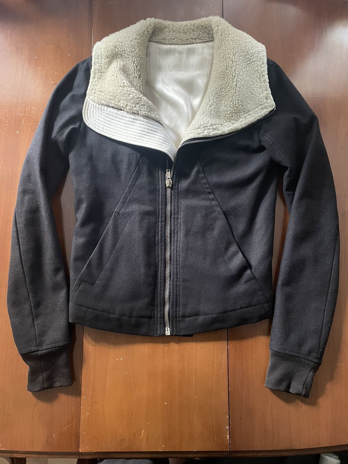 Rick Owens Rick Owens cotton shearling Geojacket Size US S / EU 44-46 / 1 - 1 Thumbnail