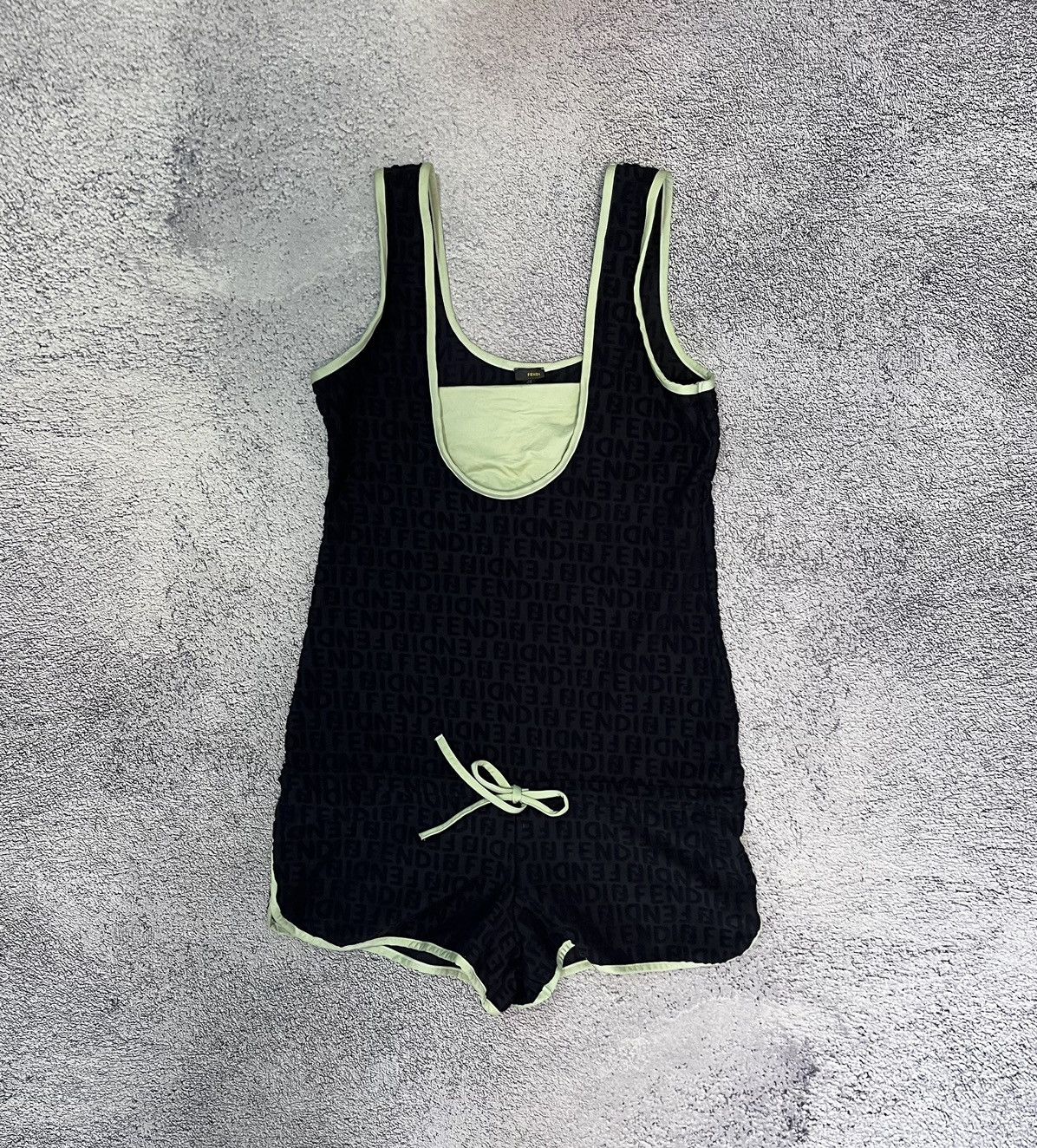 Fendi Fendi Women’s Monogram Romper Bodysuit Black Size 38 IT Size 26" / US 2 / IT 38 - 4 Thumbnail