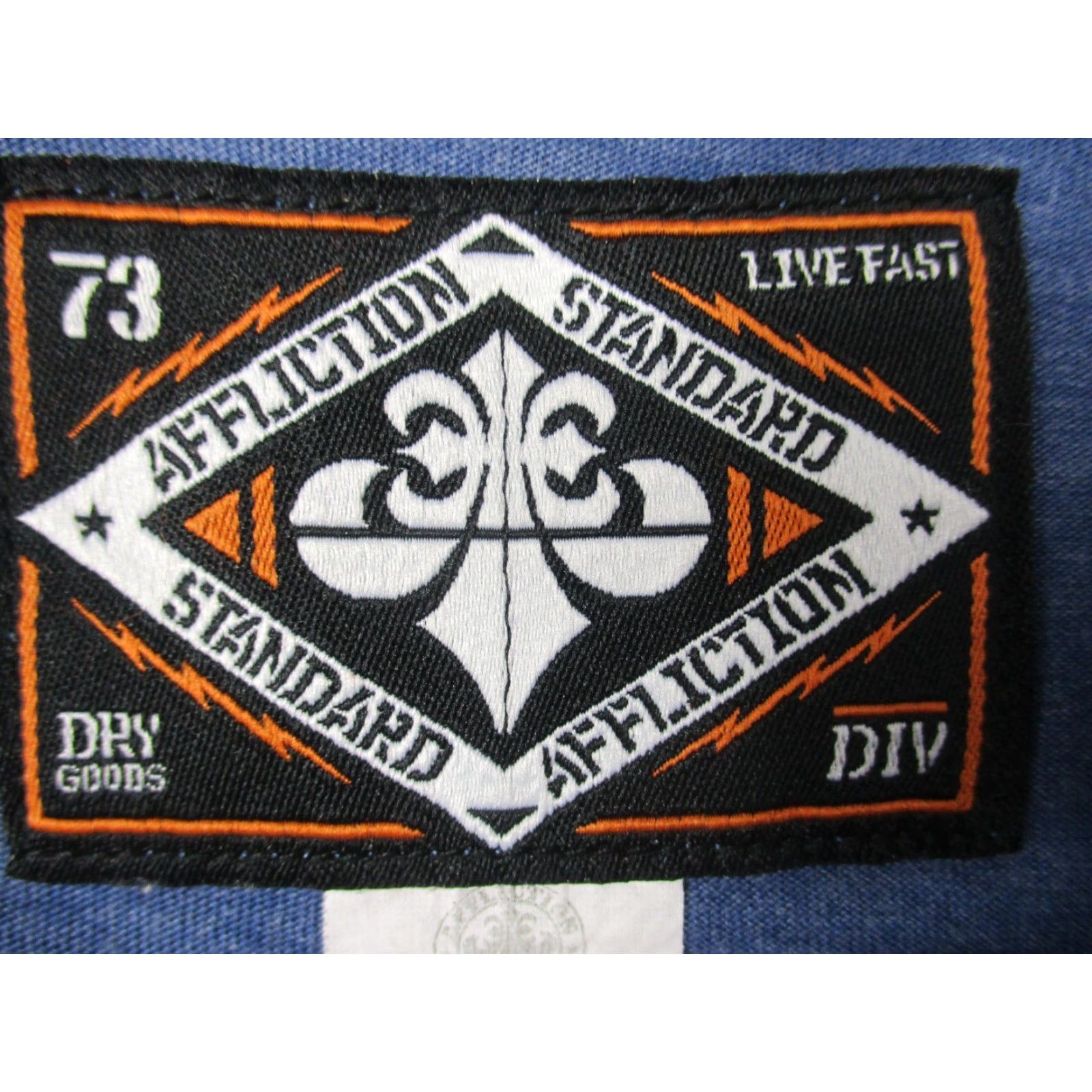 Affliction Affliction Live Fast Shirt XXL Blue Vintage Long Sleeve Shirt Y2K Mens Size US XXL / EU 58 / 5 - 4 Thumbnail