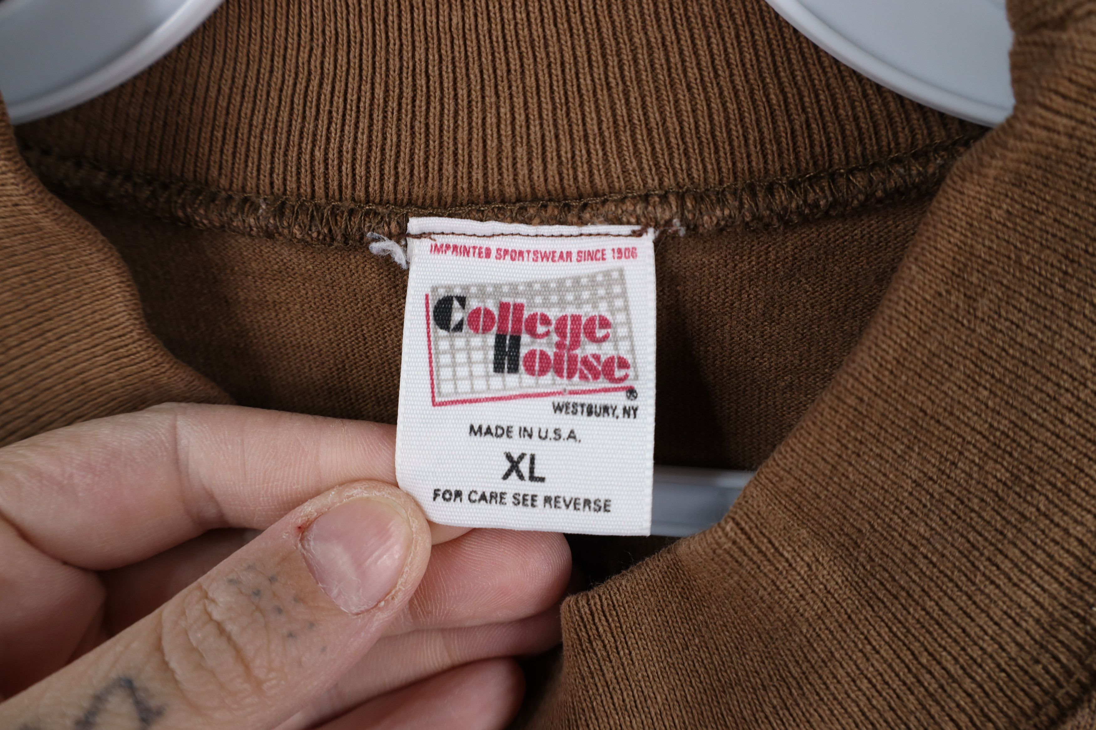 Vintage Vintage 90s Island Mock Neck Long Sleeve T-Shirt Brown USA Size US XL / EU 56 / 4 - 7 Thumbnail