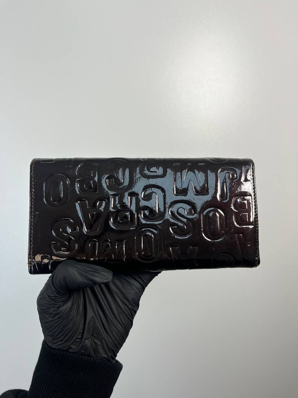 Marc by Marc Jacobs Marc By Marc Jacobs Patent Leather Wallet Black Logo Size ONE SIZE - 6 Thumbnail