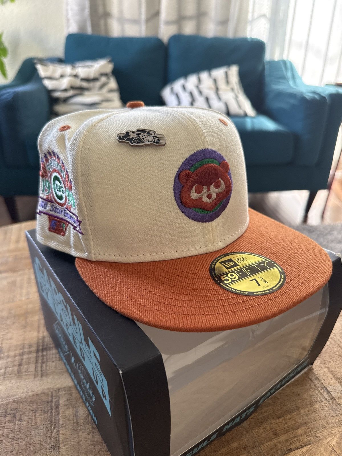 Capsule 7 5/8 Capsule Chicago Cubs Chrome 1990 All Star Game Fitted Size ONE SIZE - 3 Thumbnail