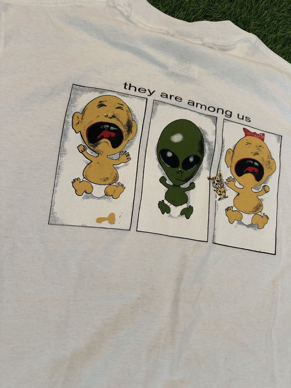 Other Vintage 90s alien visitor they are among us tee shirt size M Size US M / EU 48-50 / 2 - 3 Thumbnail
