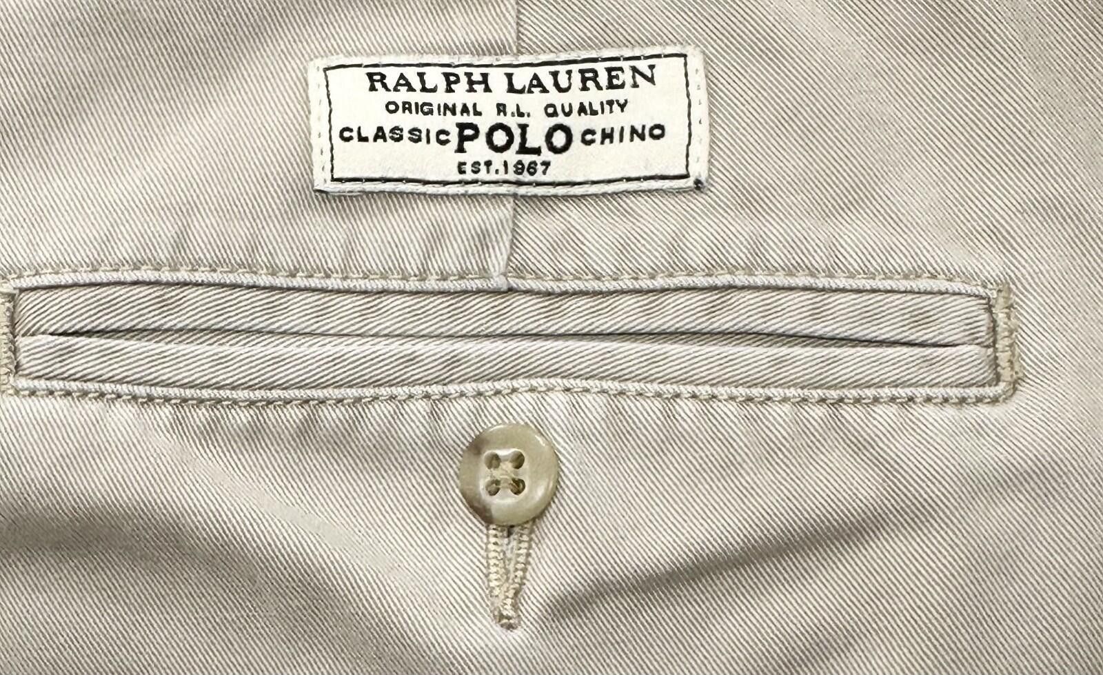 Polo Ralph Lauren Polo Ralph Lauren Hammond Pant Beige (Tag:38/32 Meas: 38/30) Size US 38 / EU 54 - 6 Thumbnail