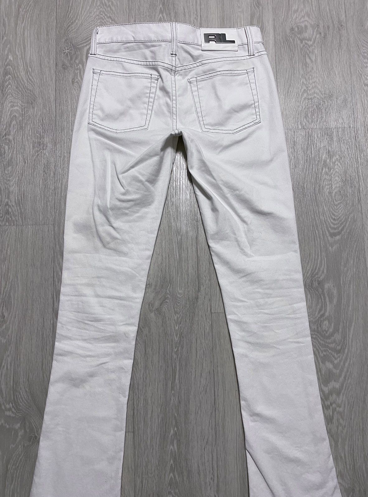 Ralph Lauren Black Label Womens Ralph Lauren 380 Black Label White Flared Jeans Denim Size 27" / US 4 / IT 40 - 16 Thumbnail